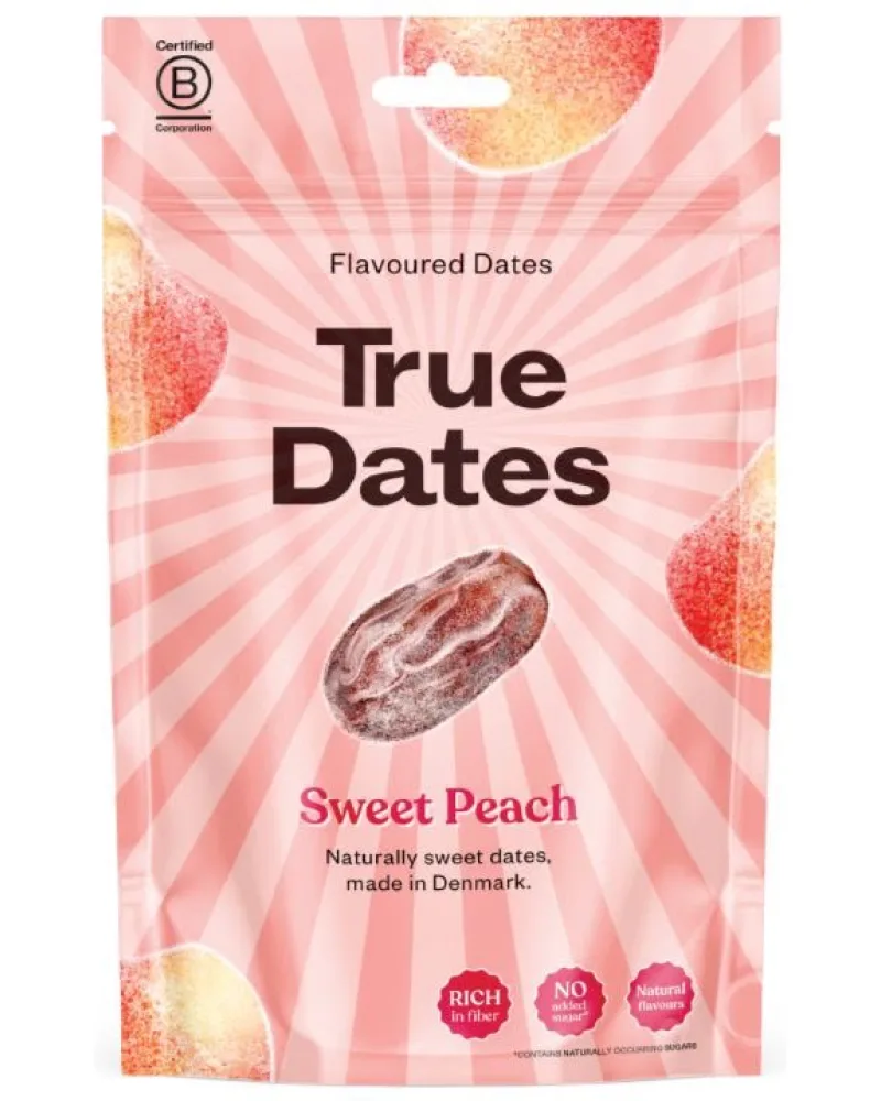 True Dates Flavored Dates Sweet Peach