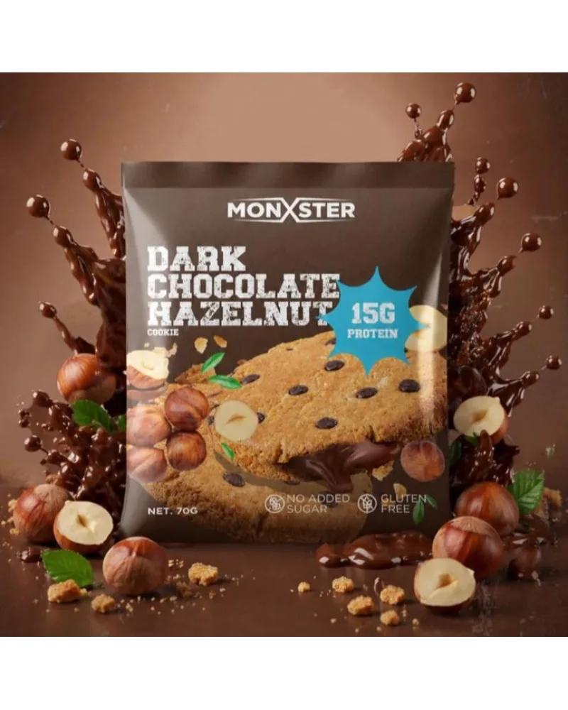 Monxter Protein Cookie - Dark Chocolate Hazelnut