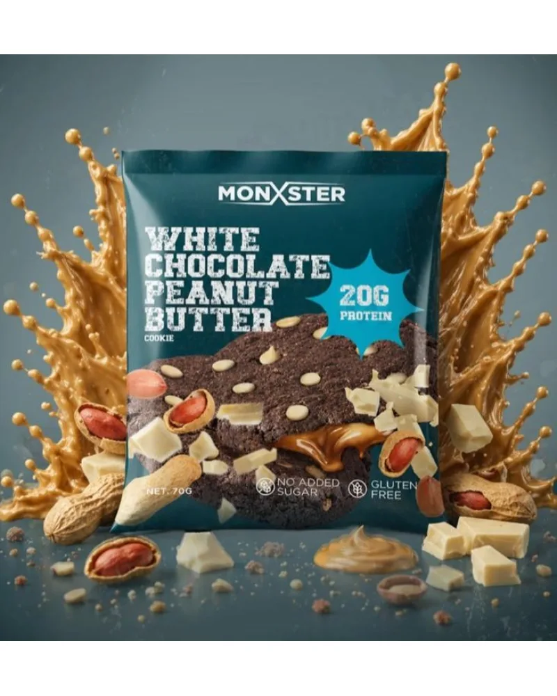 Monxter Protein Cookie - White Chocolate Peanut Butter